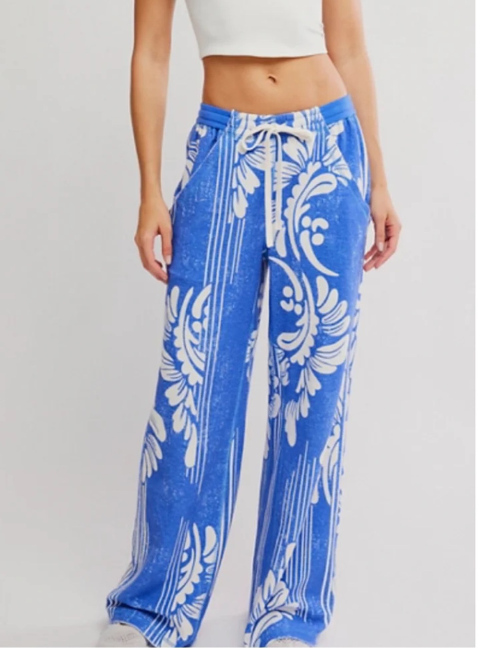 Free People One Above Wide-Leg Pants Size Small
